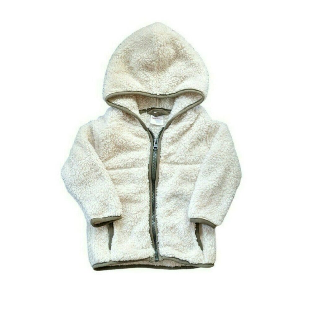 Hanna Andersson Marshmallow Fleece Zip Up Jacket  (85/2T)